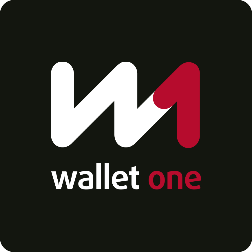 Wallet One Black Logo